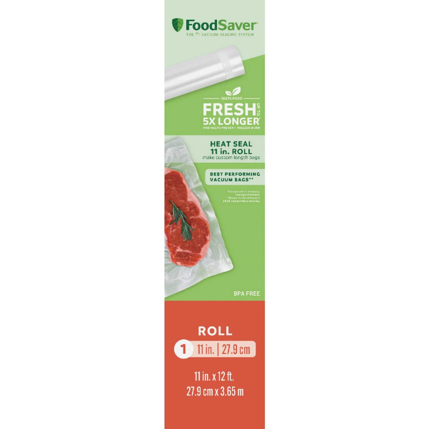 FoodSaver 11 In. x 12 Ft. Roll Freezer Bag Image 1