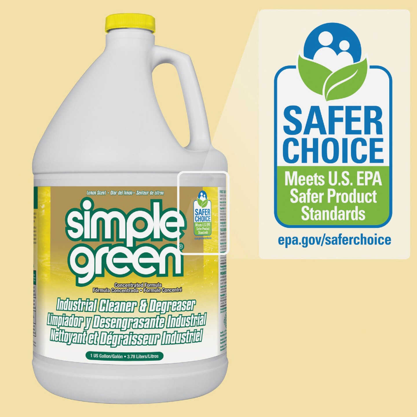 Simple Green 1 Gal. Lemon Liquid Industrial Cleaner & Degreaser Image 3