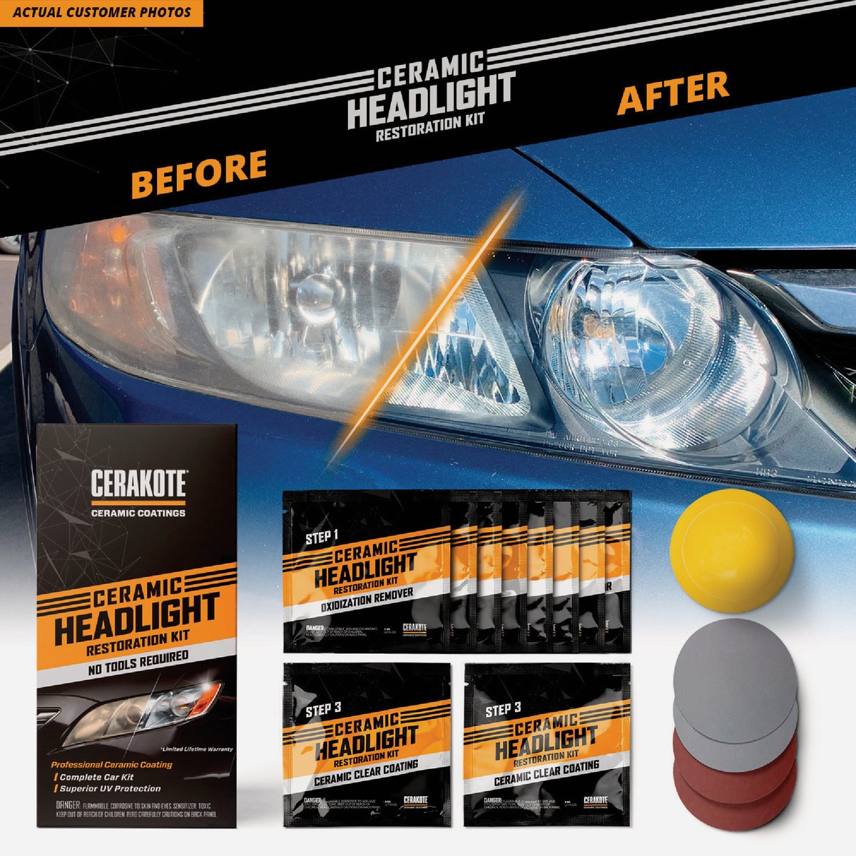 Cerakote Headlight Restoration Kit Image 2