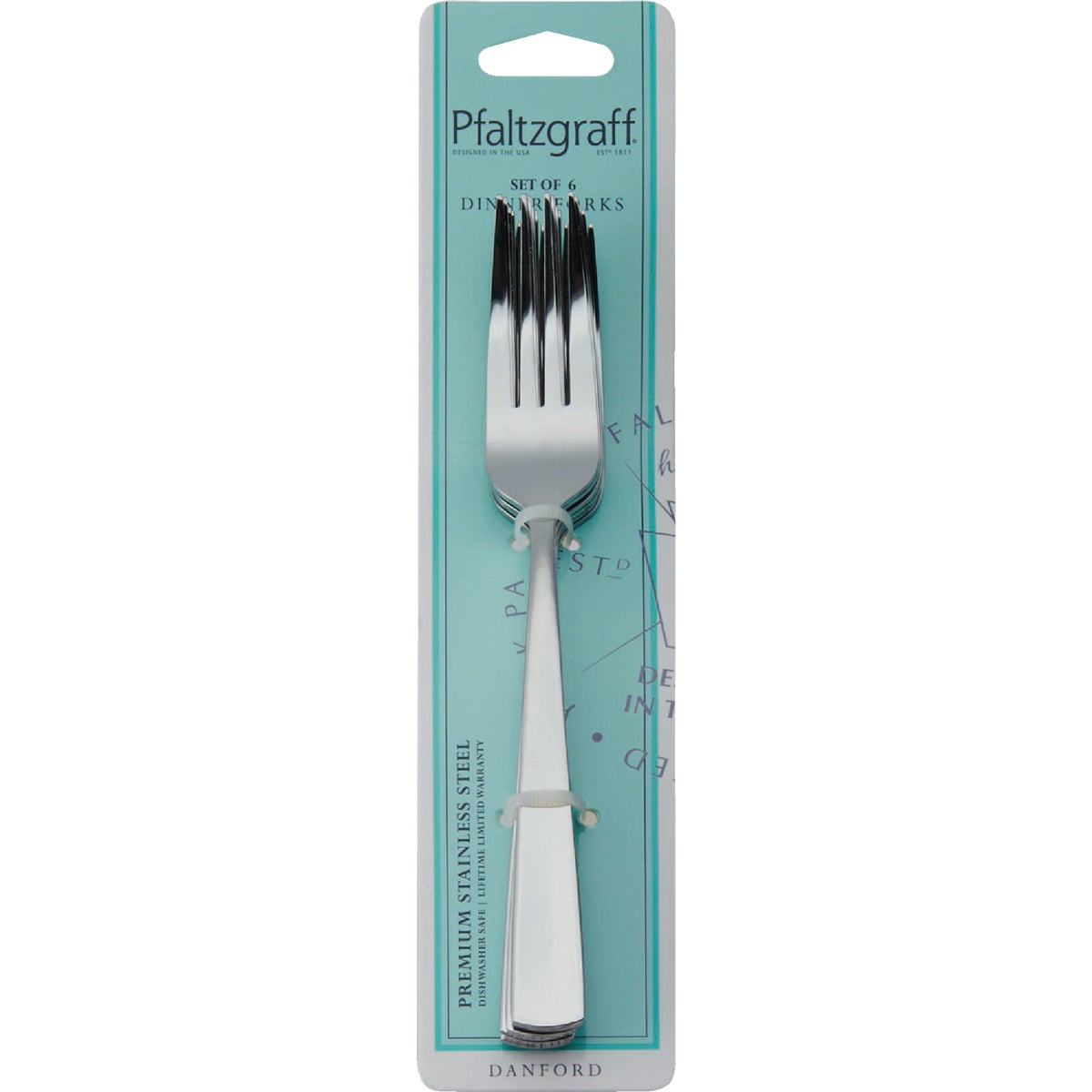 Pfaltzgraff Danford 18.0 Stainless Steel Dinner Fork (6-Pack) Image 2