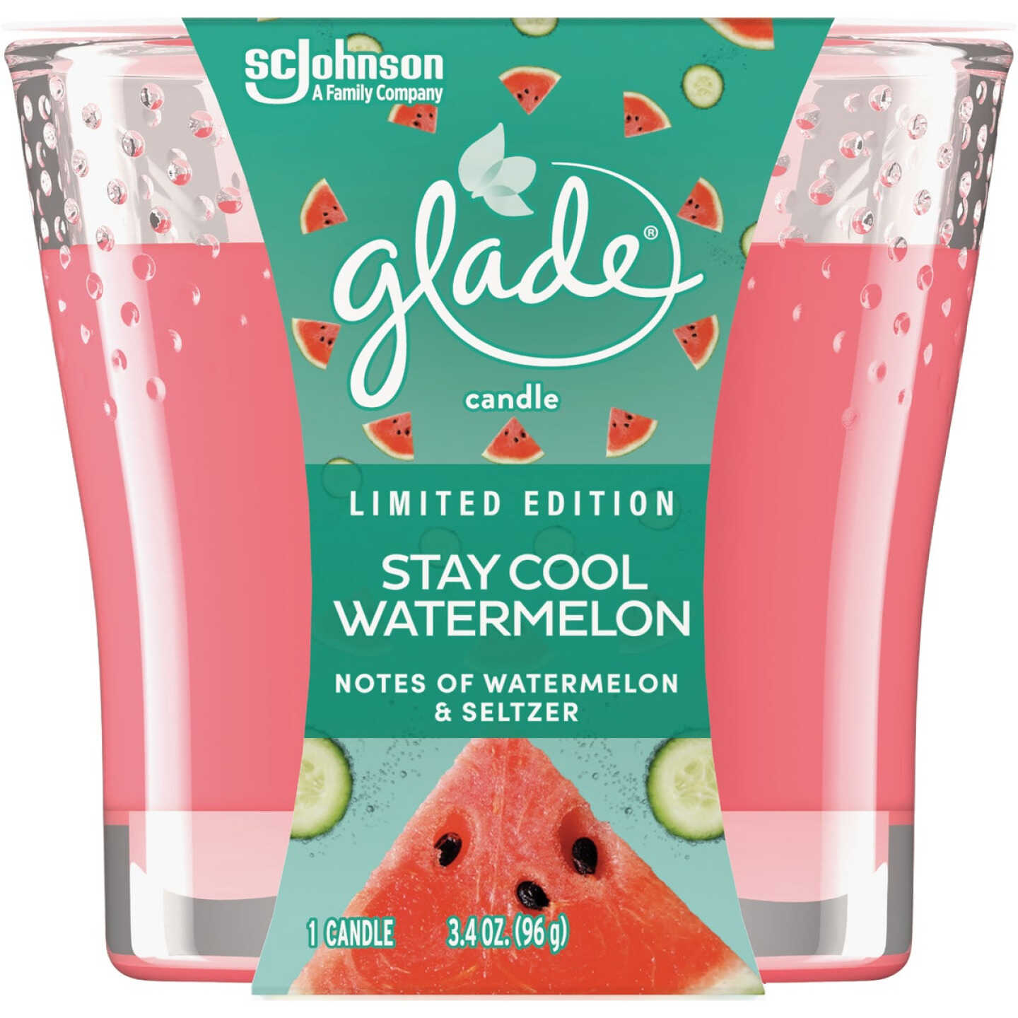 Glade 3.4 Oz. Stay Cool Watermelon Candle Image 2