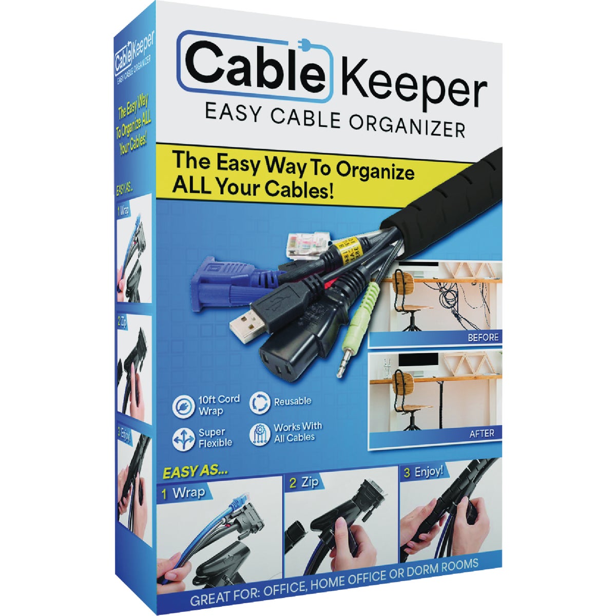 Cable Keeper 10 Ft. Cable Organizer