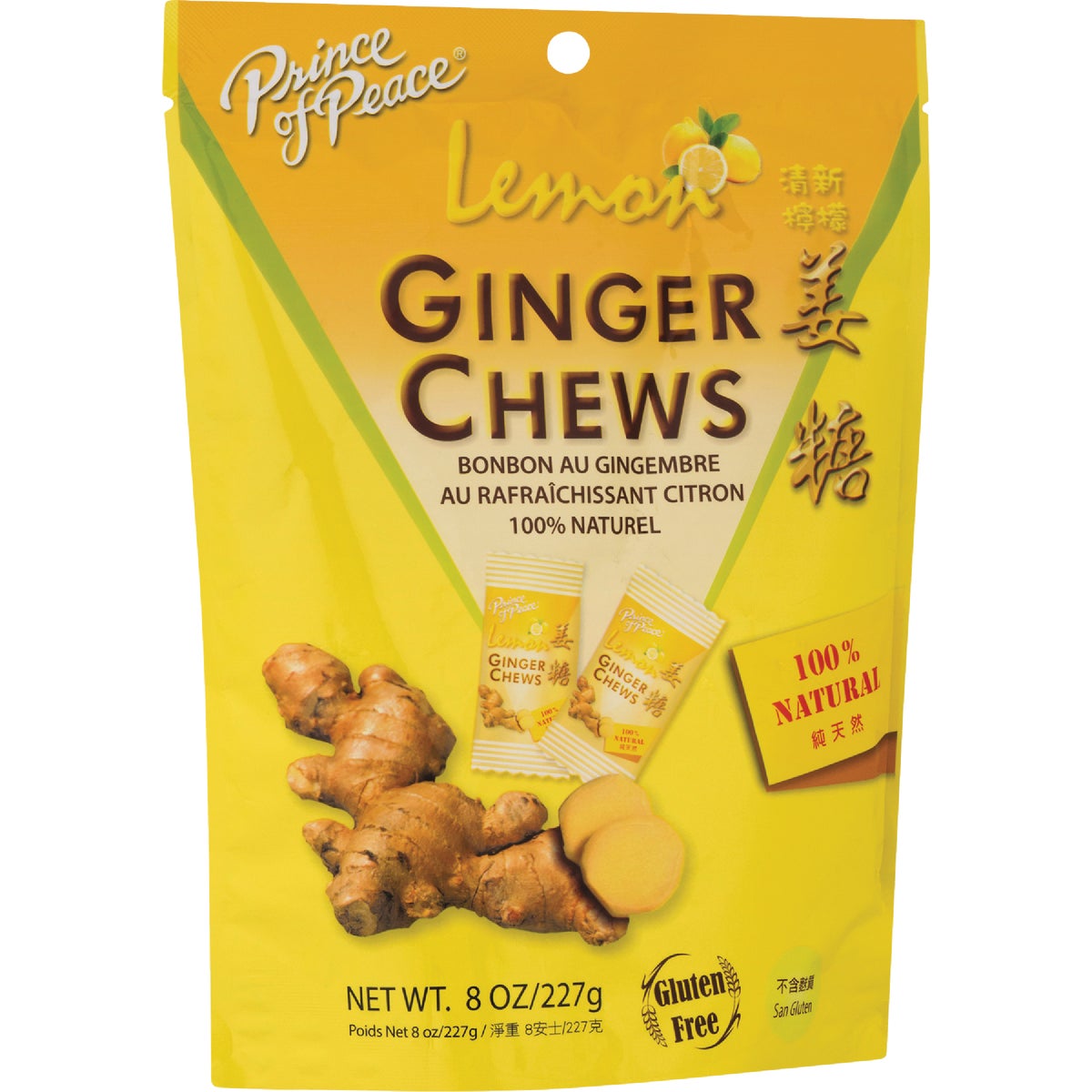 Prince of Peace 4 Oz. Lemon Ginger Chews