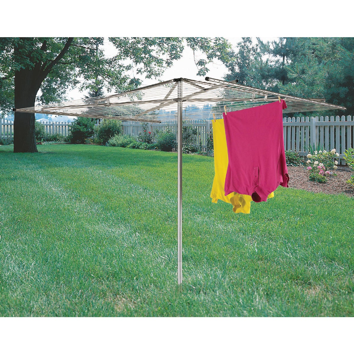 Household Essentials Sunline 72 In. x 72 In. 210 Ft. Drying Area Umbrella Style Clothes Dryer Image 3