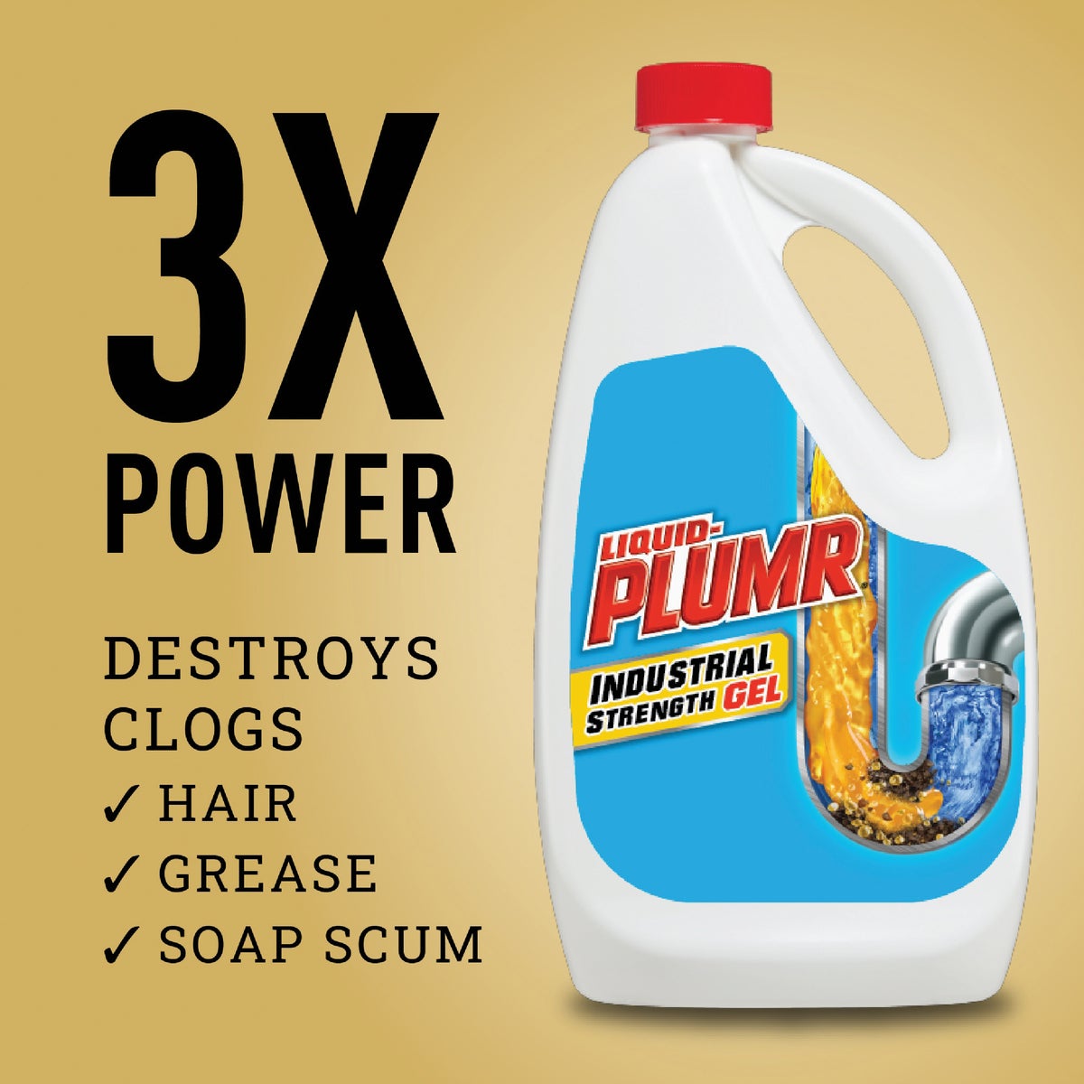 Liquid-Plumr 128 Oz. Pro-Strength Clog Destroyer Drain Cleaner Image 2