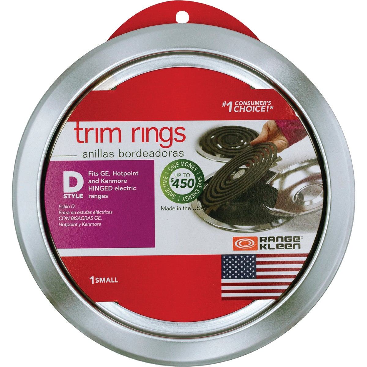 Range Kleen Style D 6" Chrome Trim Ring Image 2