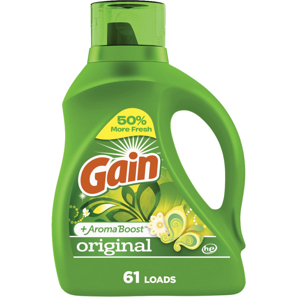 Gain + Aroma Boost 88 Oz. 61 Load Original Scent HE Liquid Laundry Detergent Image 1