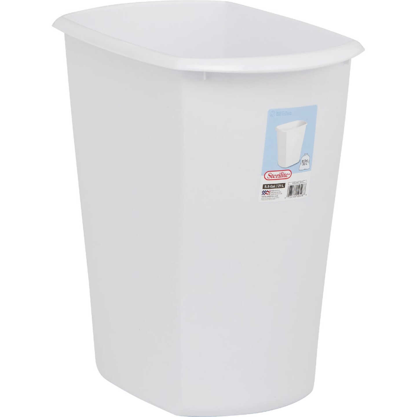 Sterilite 5.5 Gal. Rectangular Wastebasket Image 1
