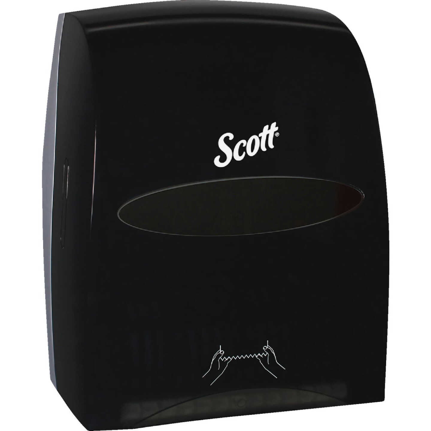 Scott Essential Black Manual Hard Roll Paper Towel Dispenser Image 1