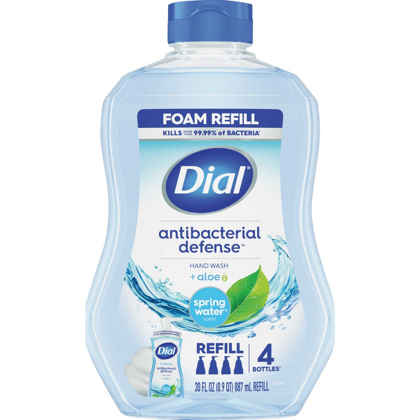 Dial Antibacterial Defense 30 Oz. Spring Water Foaming Hand Wash Refill Image 1