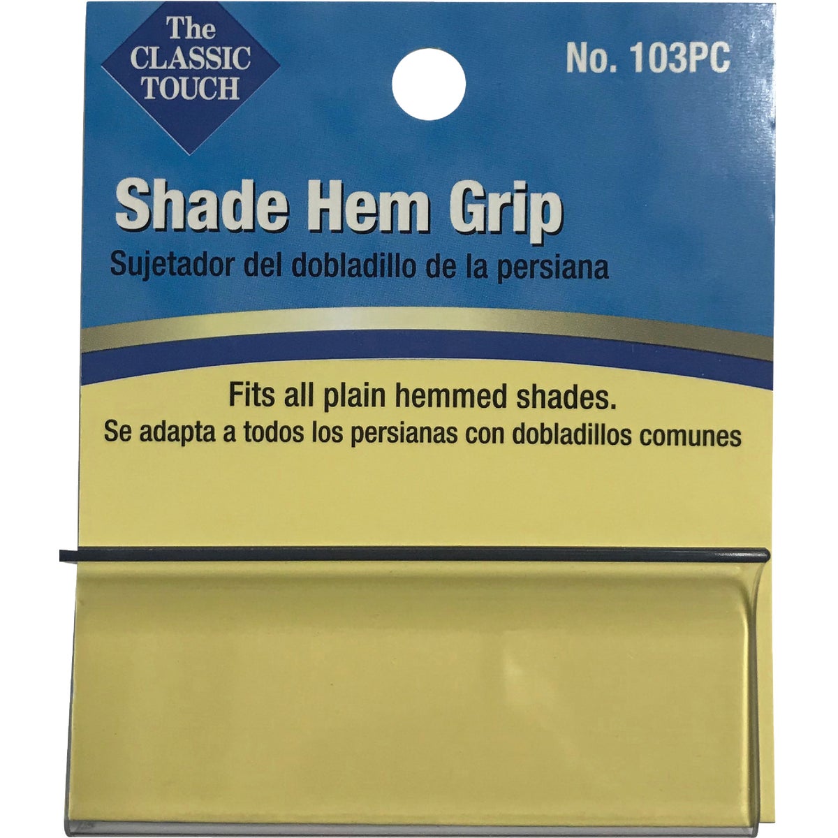 Friedland Shades Clear Plastic Roller Shade Grip Image 2