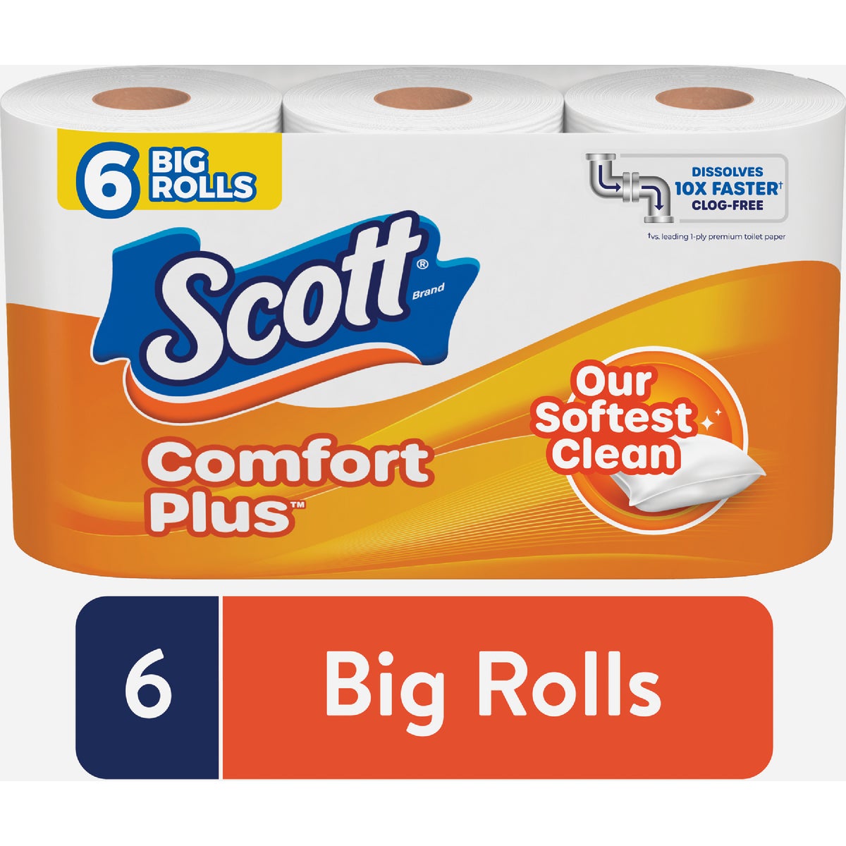 Scott Comfort Plus Toilet Paper (6 Big Rolls) Image 2