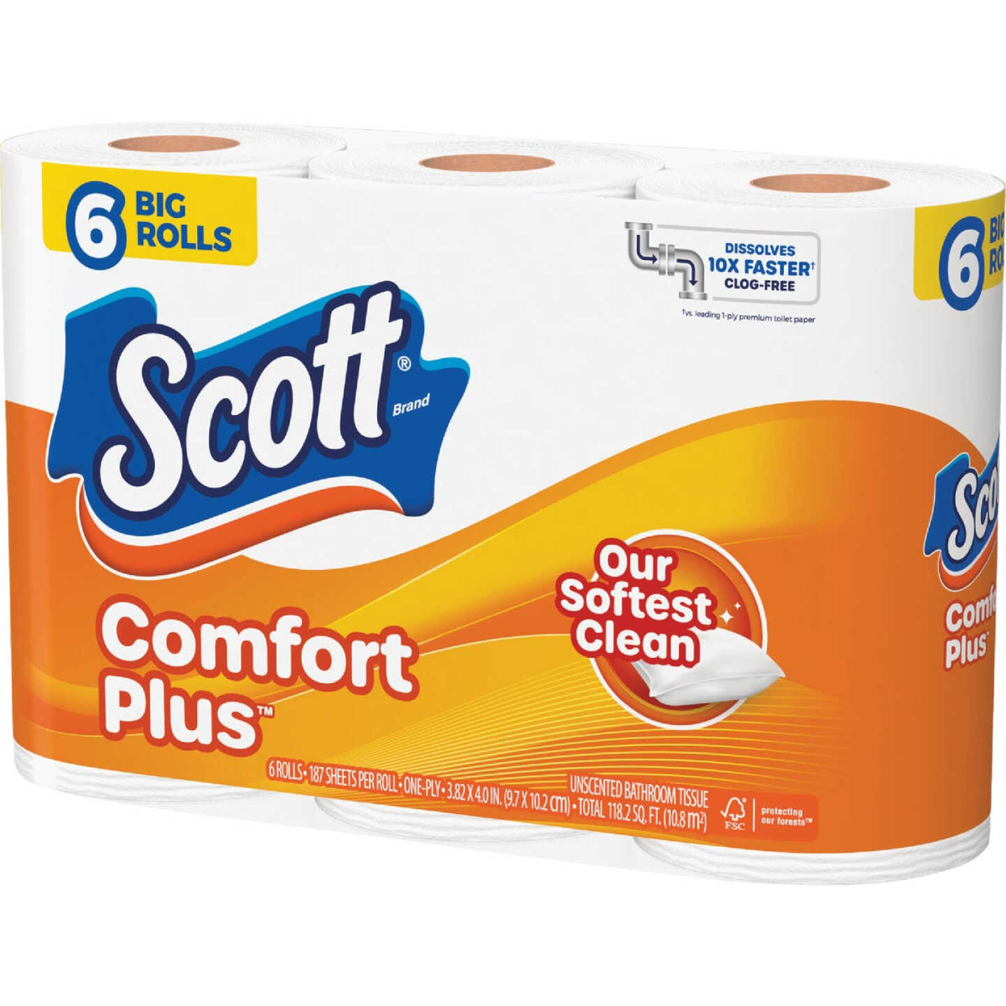 Scott Comfort Plus Toilet Paper (6 Big Rolls) Image 4