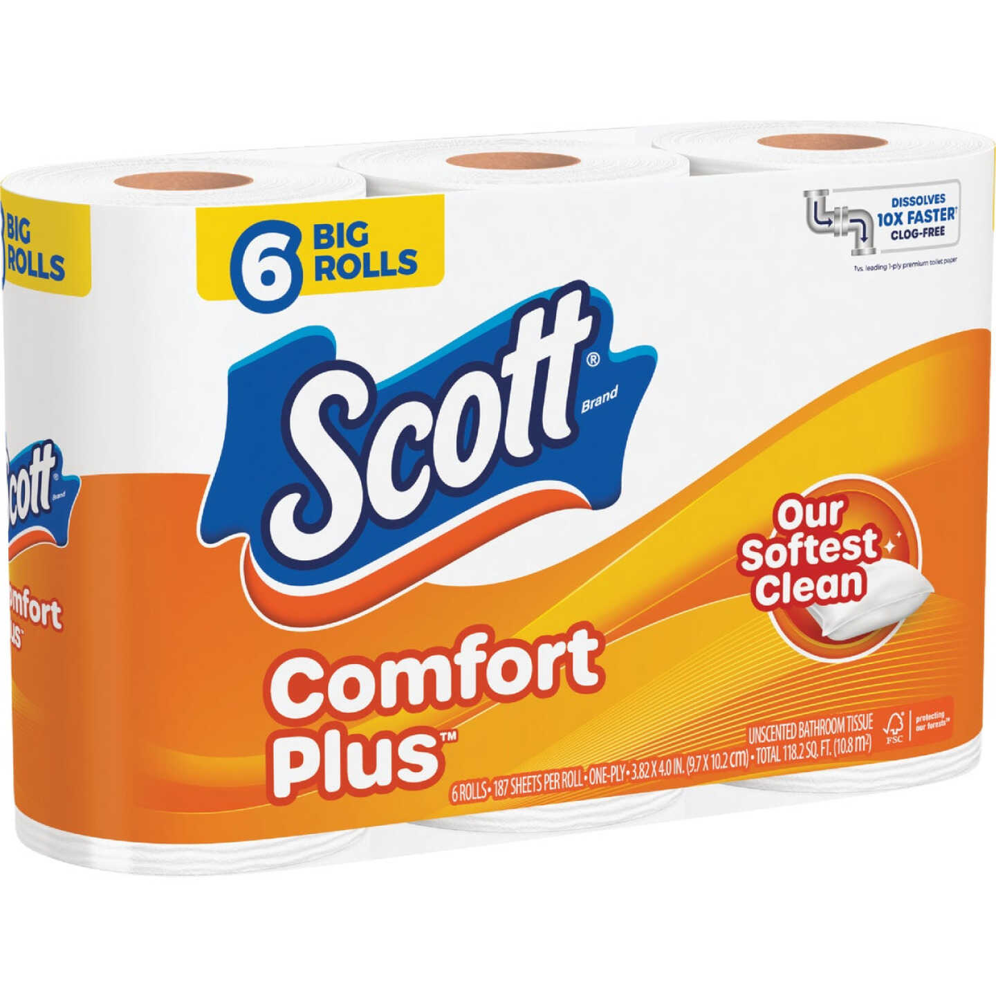 Scott Comfort Plus Toilet Paper (6 Big Rolls) Image 3