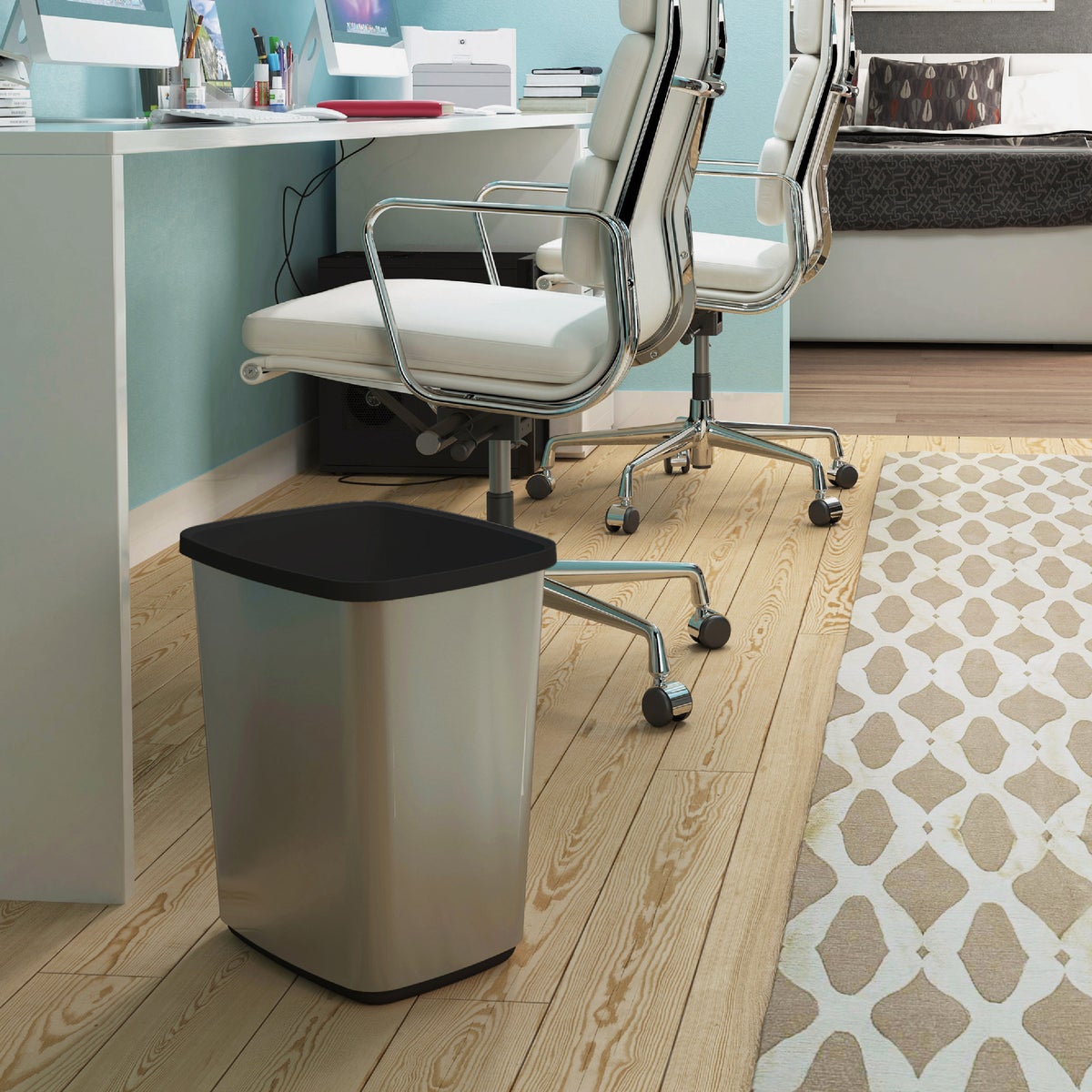 Curver Metro Vanity 6.6 Gal. Wastebasket Image 2