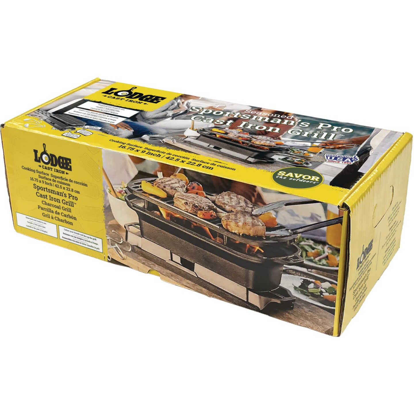 Lodge Sportsman's Cast Iron Pro Grill Image 2