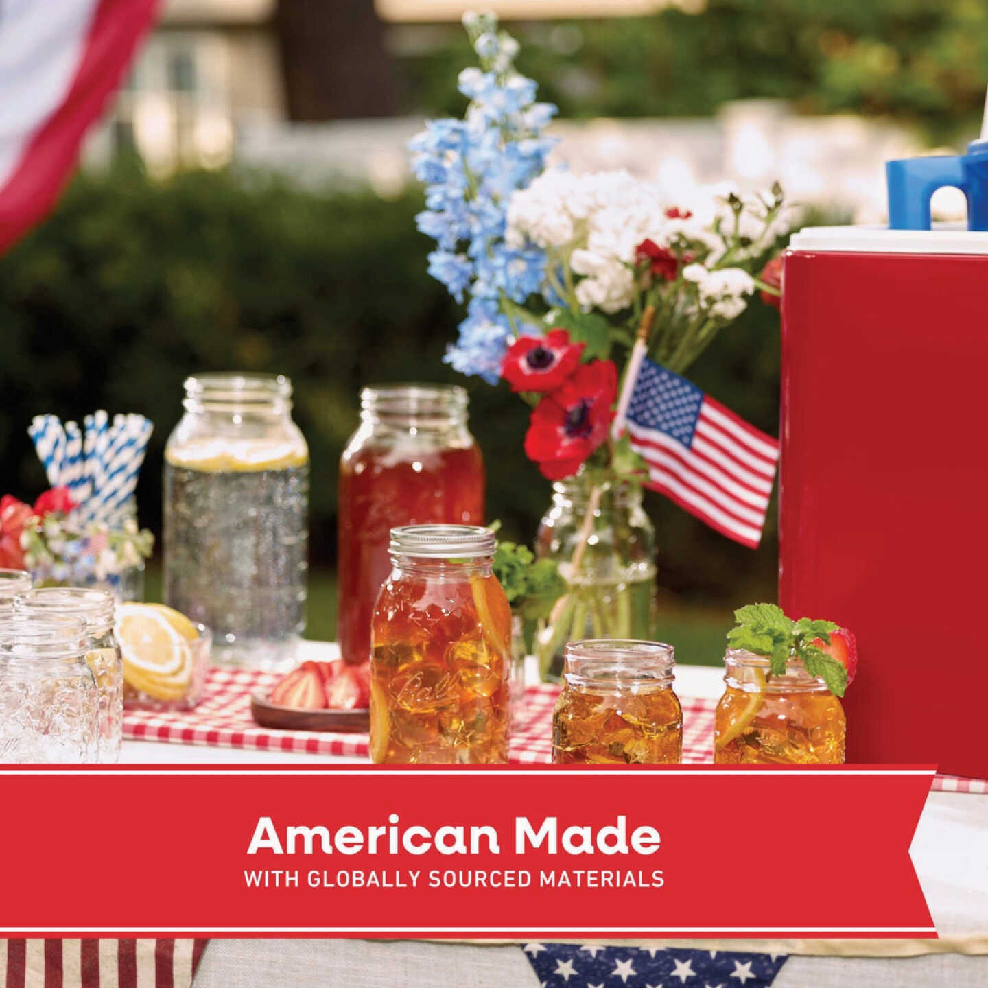 Ball 32 Oz. Limited Edition Americana Regular Mouth Quart Mason Jar (4-Pack) Image 2