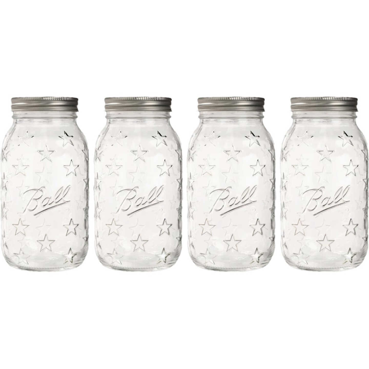 Ball 32 Oz. Limited Edition Americana Regular Mouth Quart Mason Jar (4-Pack) Image 1