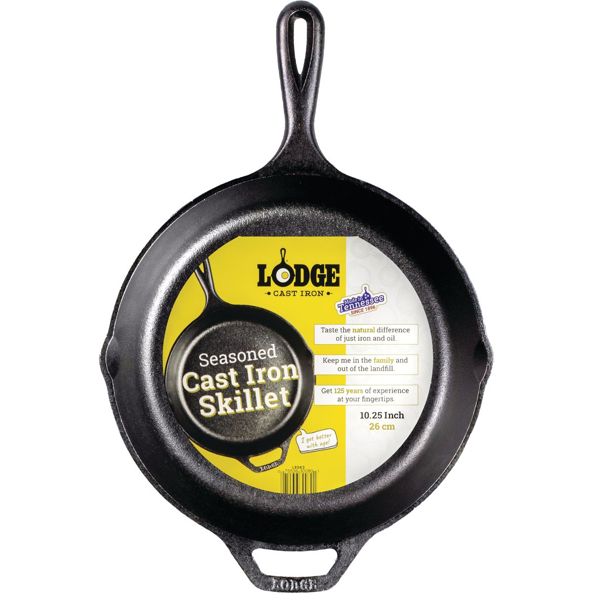 Lodge 10-1/4 In. Cast Iron Skillet with Assist Handle Image 2