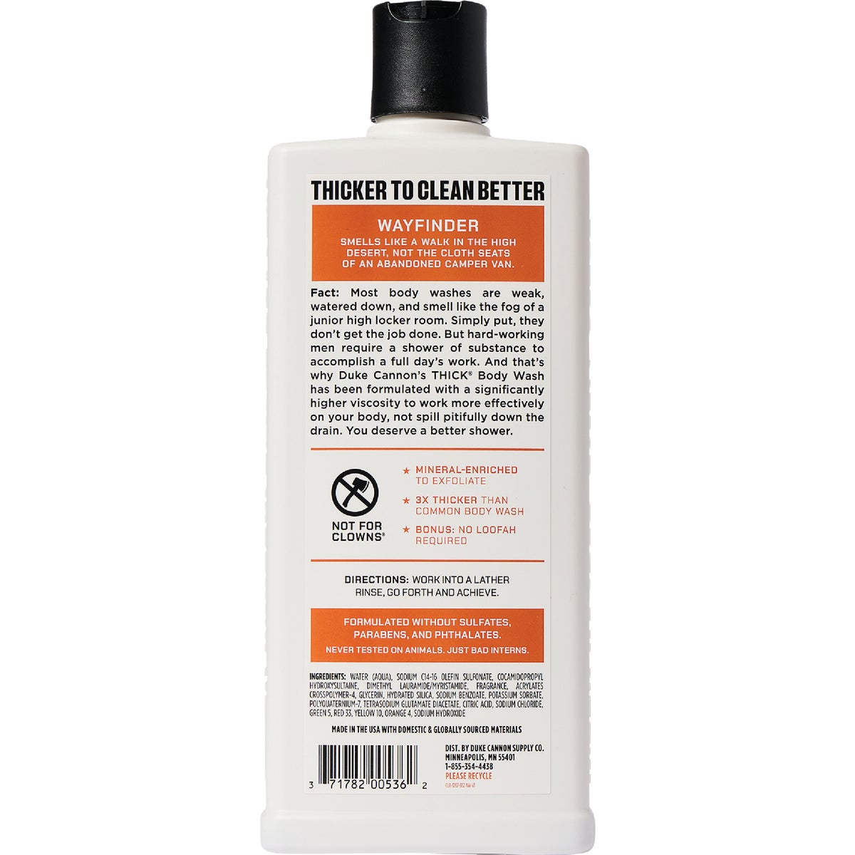 Duke Cannon 18 Oz. Wayfinder Thick Liquid Shower Wash Image 2