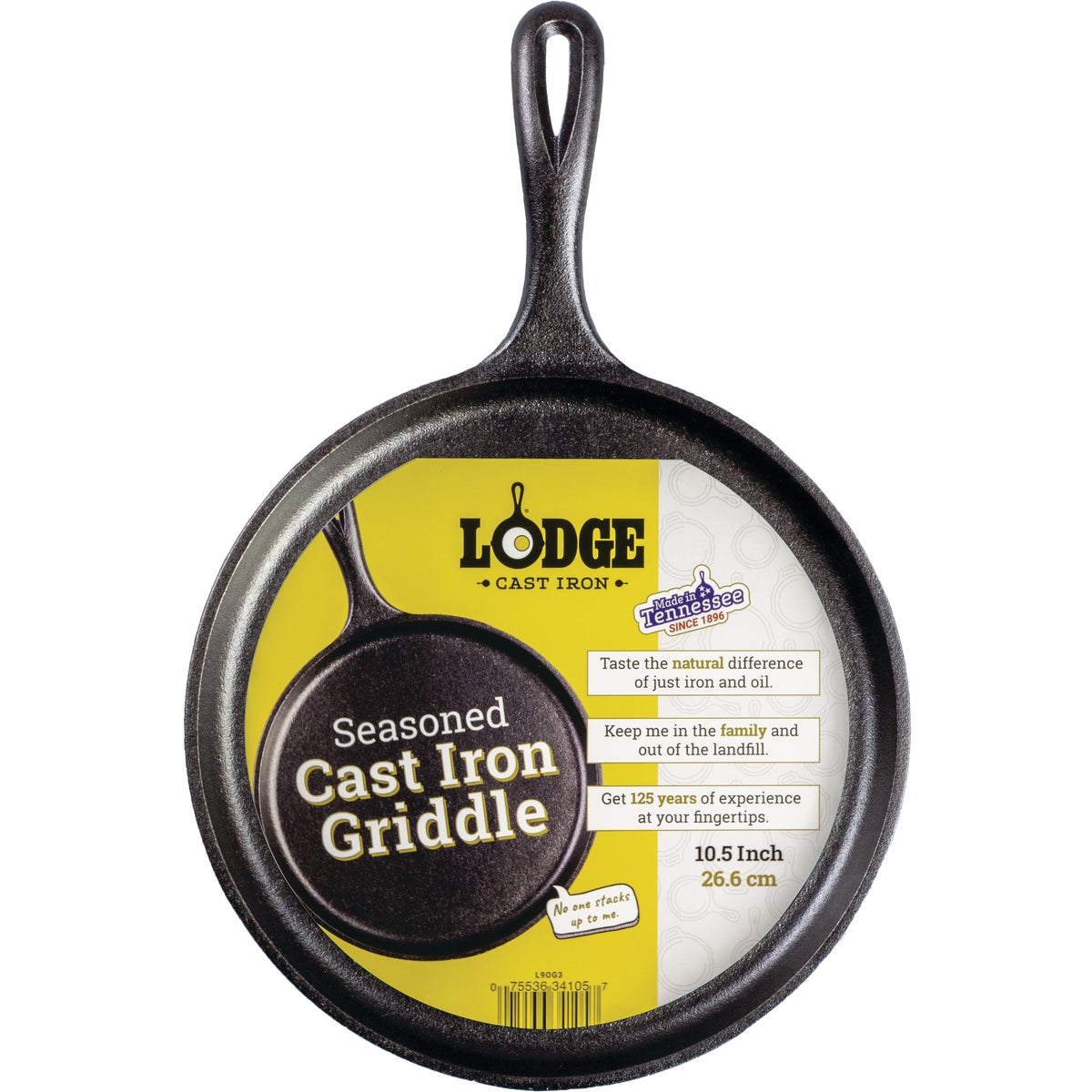 Lodge 10.5 In. Dia. Cast Iron Griddle Image 2