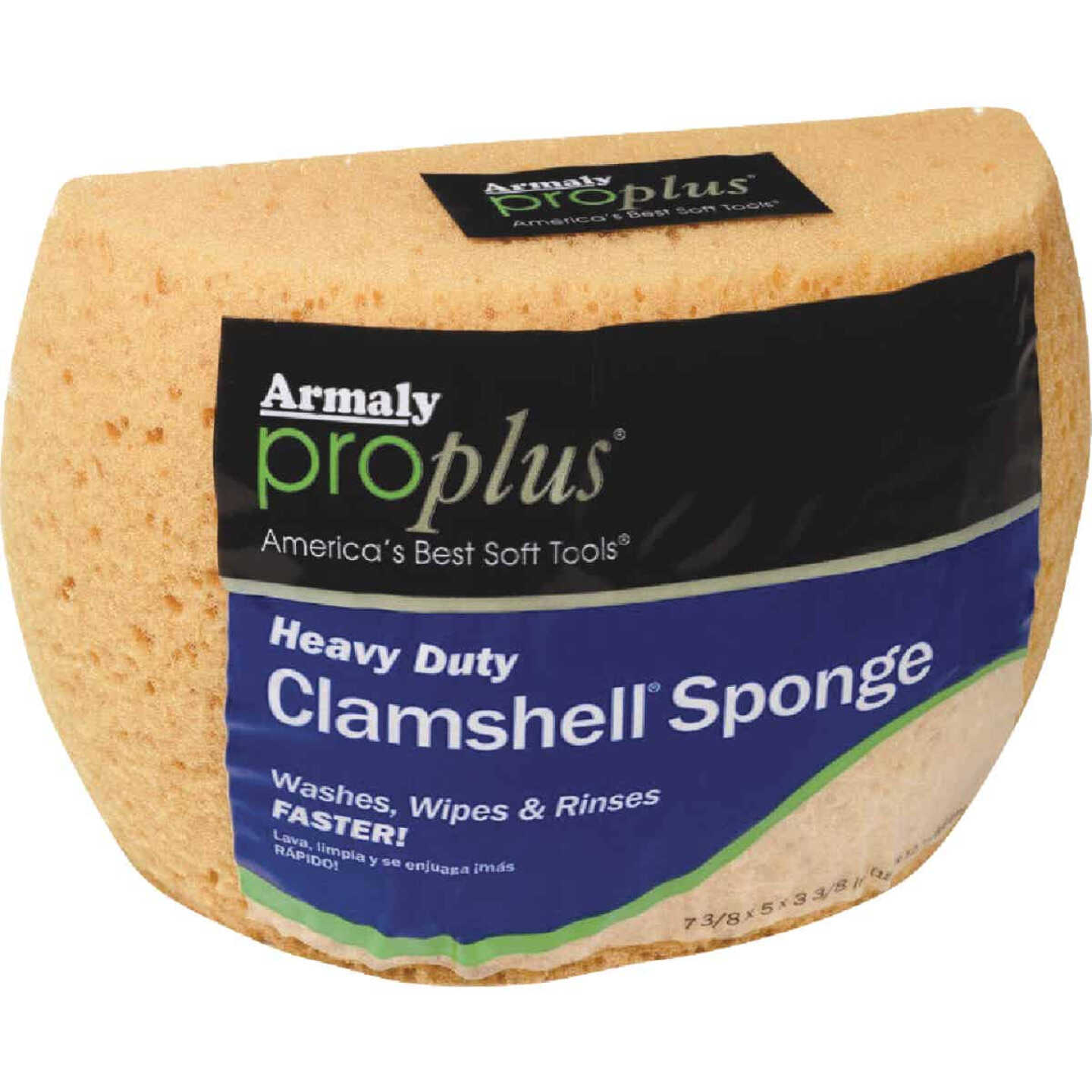 Armaly ProPlus 7.375 In. x 5 In. Yellow Heavy Duty Sponge Image 1