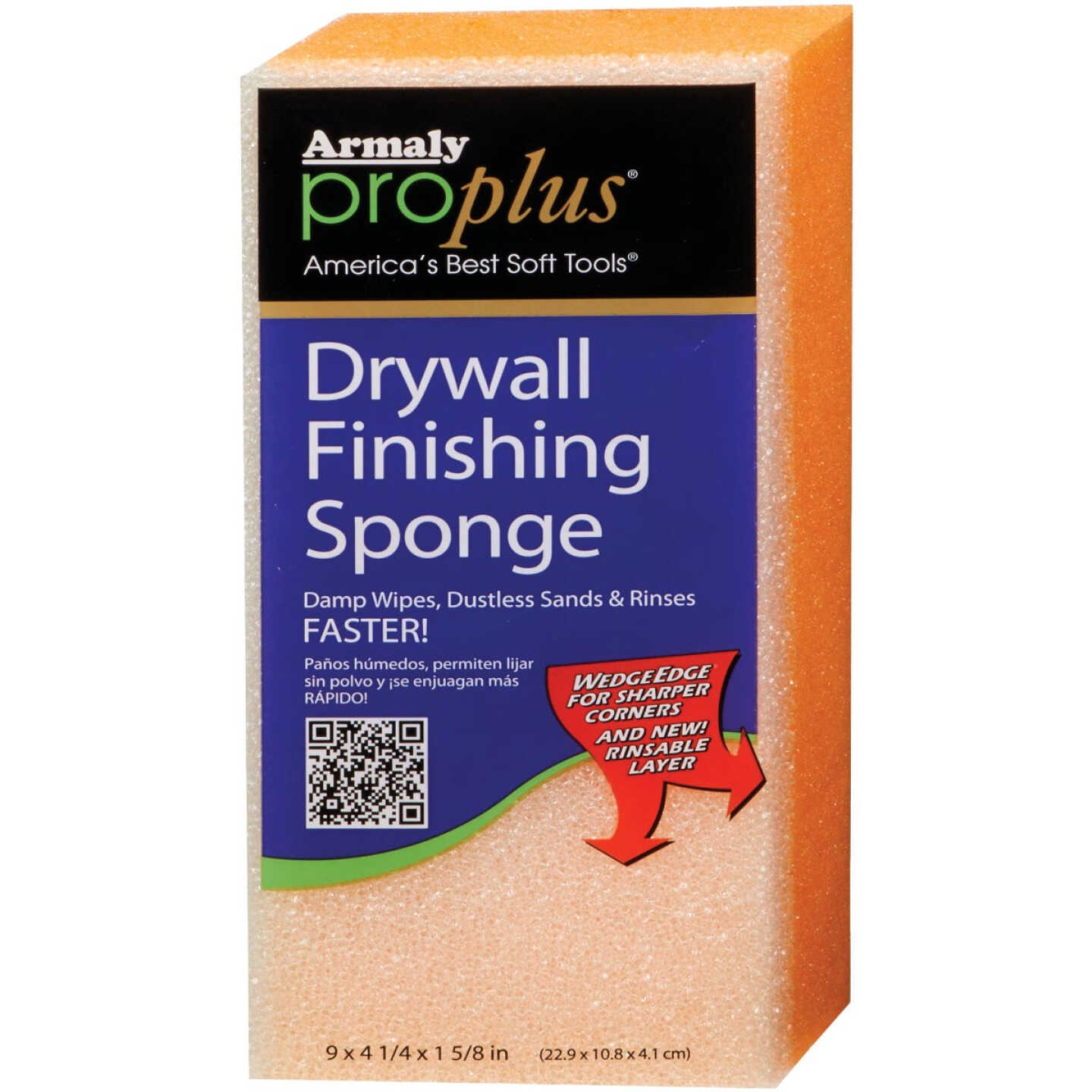 Armaly ProPlus Drywall Finishing 4-1/4 In. x 9 In. x 1-5/8 In. Sanding Sponge Image 1