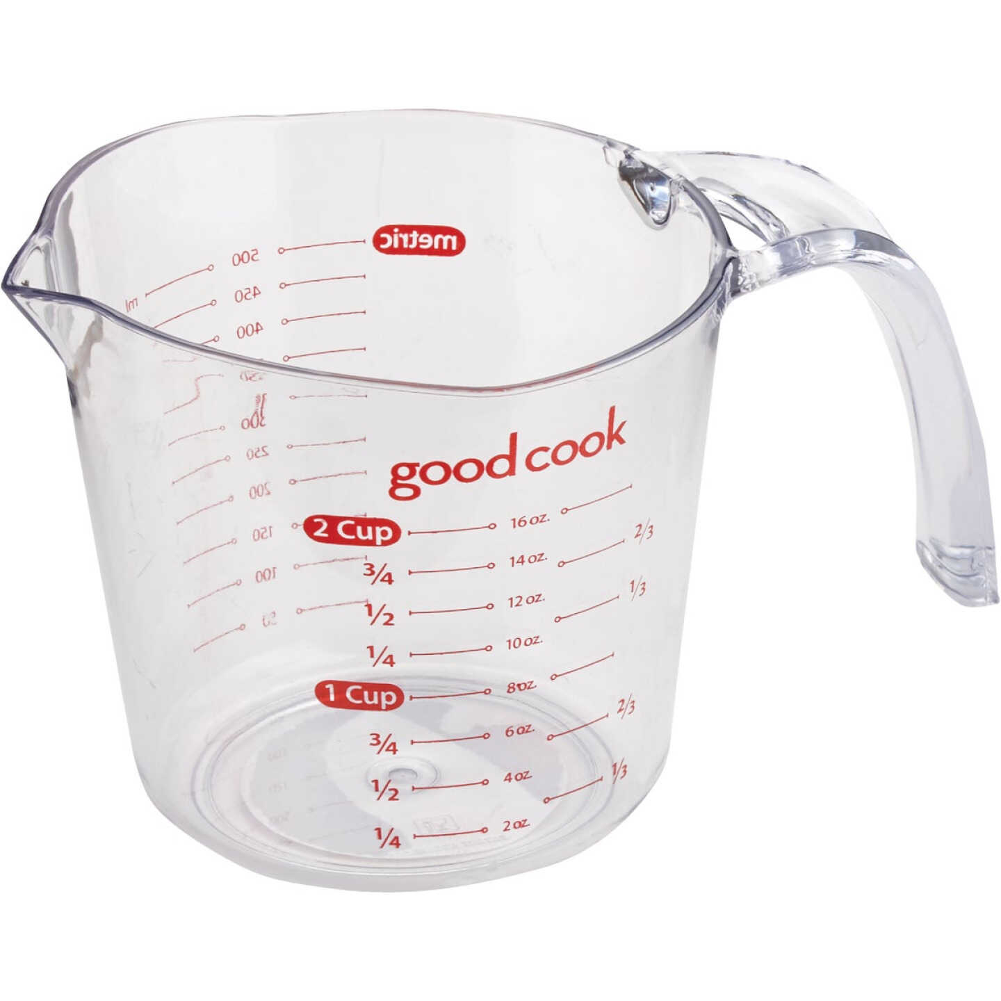 Goodcook 2 Cup Clear Plastic Measuring Cup Image 1