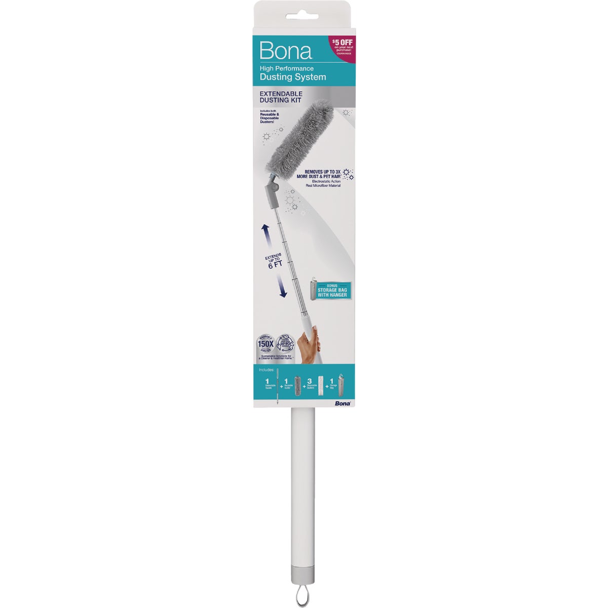 Bona High Performance Dusting System Extendable Dusting Kit