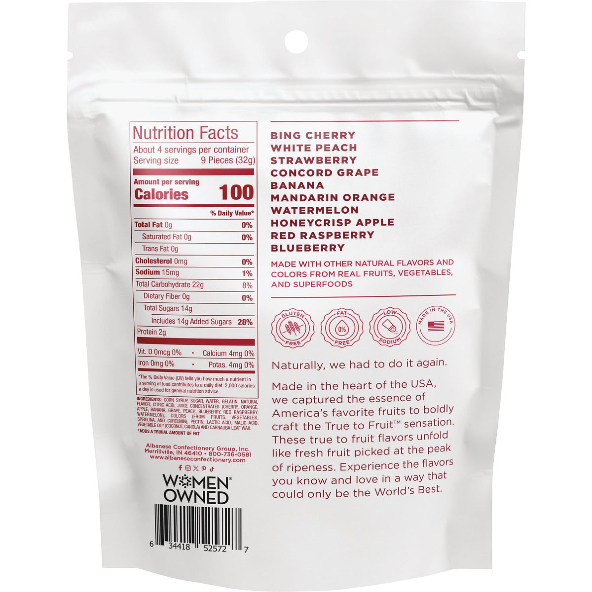 Albanese True to Fruit American Favorite Fruits Gummy Bear Image 5