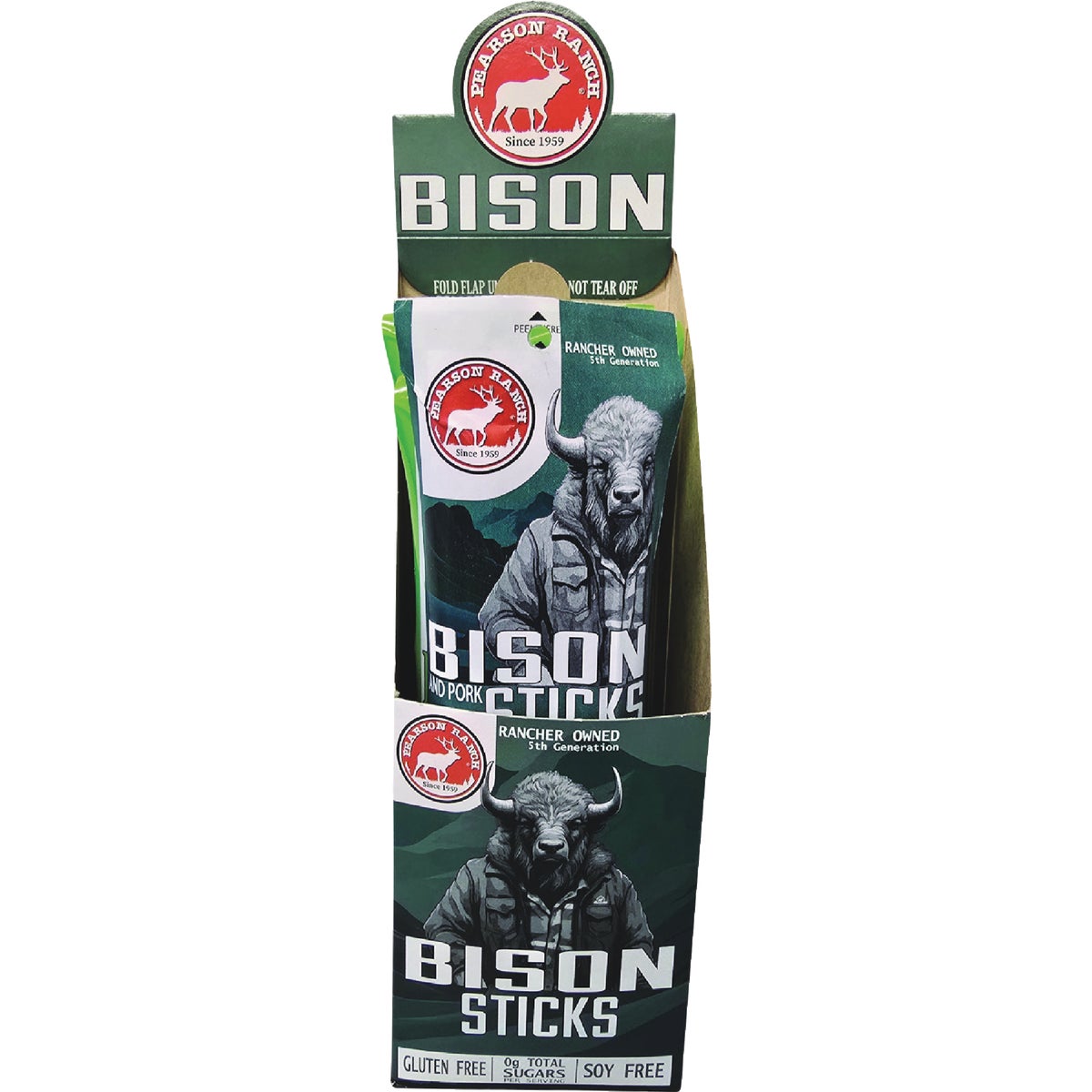 Pearson Ranch Jerky 3 Oz. Bison Snack Stick Image 2