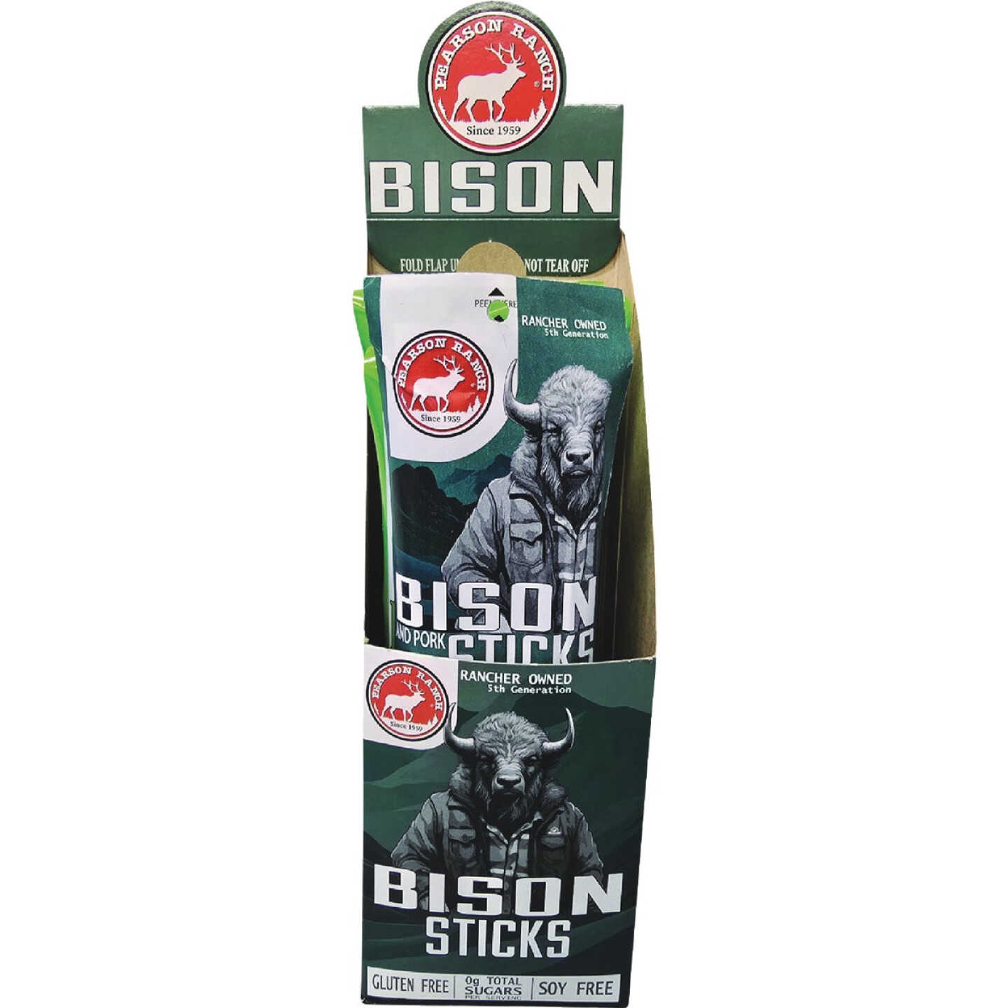 Pearson Ranch Jerky 3 Oz. Bison Snack Stick Image 2
