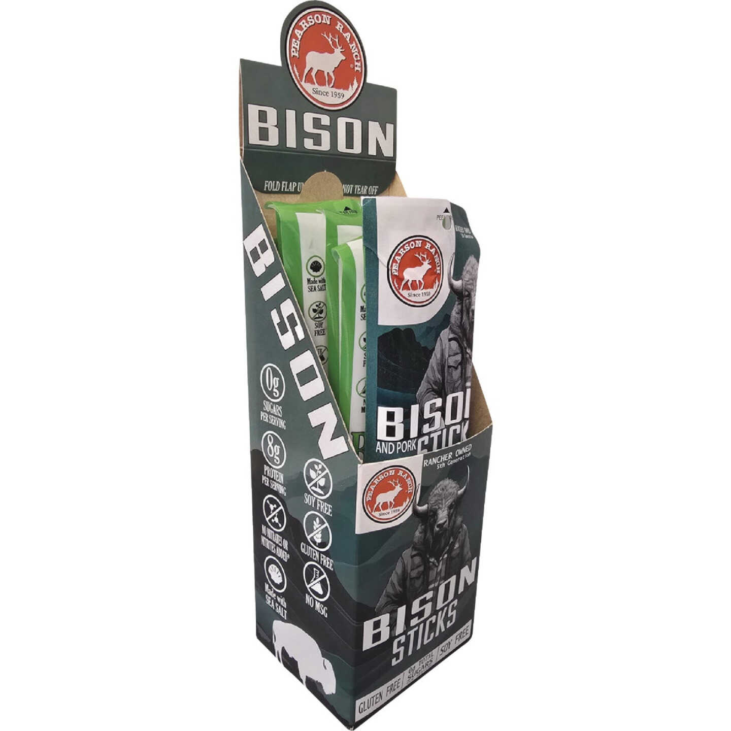 Pearson Ranch Jerky 3 Oz. Bison Snack Stick Image 1