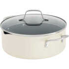 Calphalon 5 Qt. Ceramic Nonstick Dutch Oven with Lid, Flour Image 1
