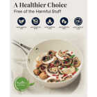 Gotham Steel 12 In. Hammered Cream Collection Fry Pan Image 6