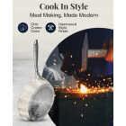 Gotham Steel 12 In. Hammered Cream Collection Fry Pan Image 3