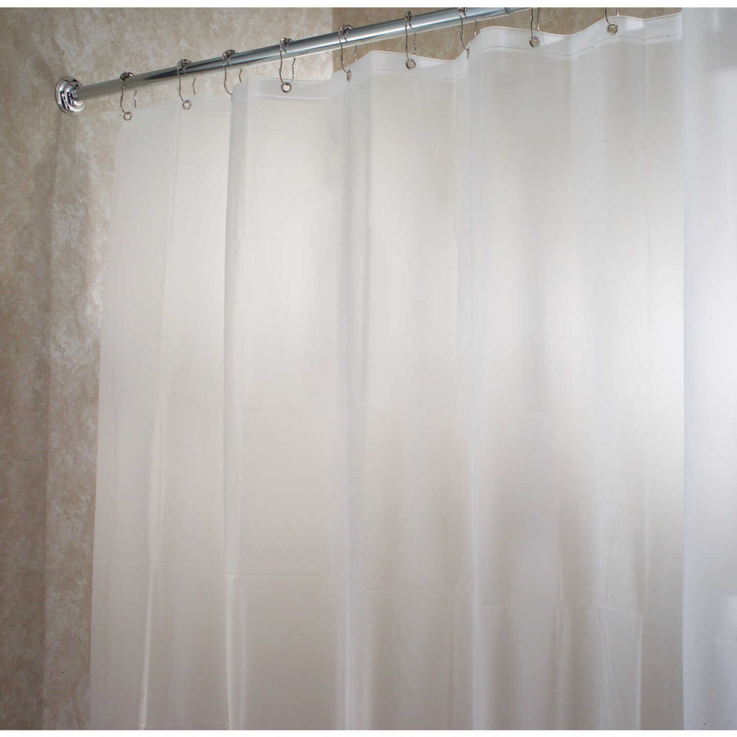 iDesign 72 In. x 72 In. Frost EVA Shower Curtain Liner Image 1