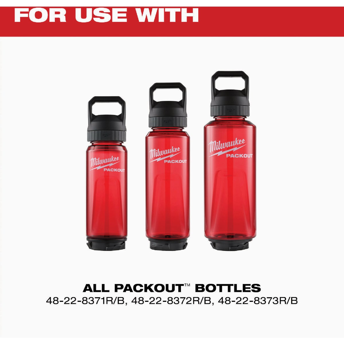 Milwaukee Chug Lid for PACKOUT Bottles Image 3