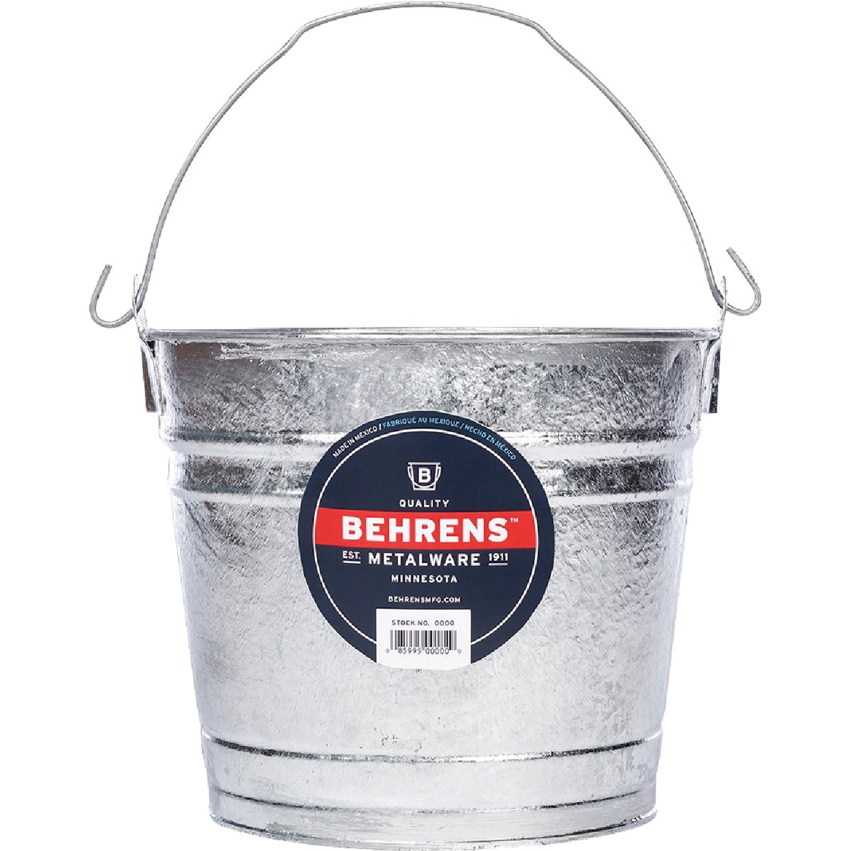 Behrens 8 Qt. Hot-Dipped Steel Pail