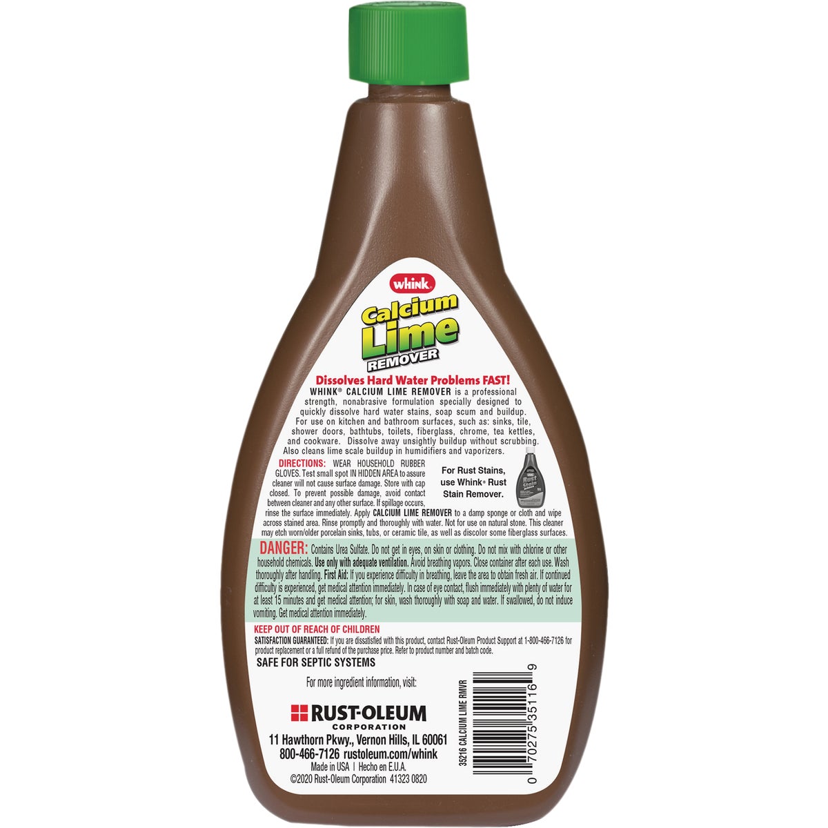 Whink 16 Oz. Professional Strength Calcium Lime Scale Remover Image 5