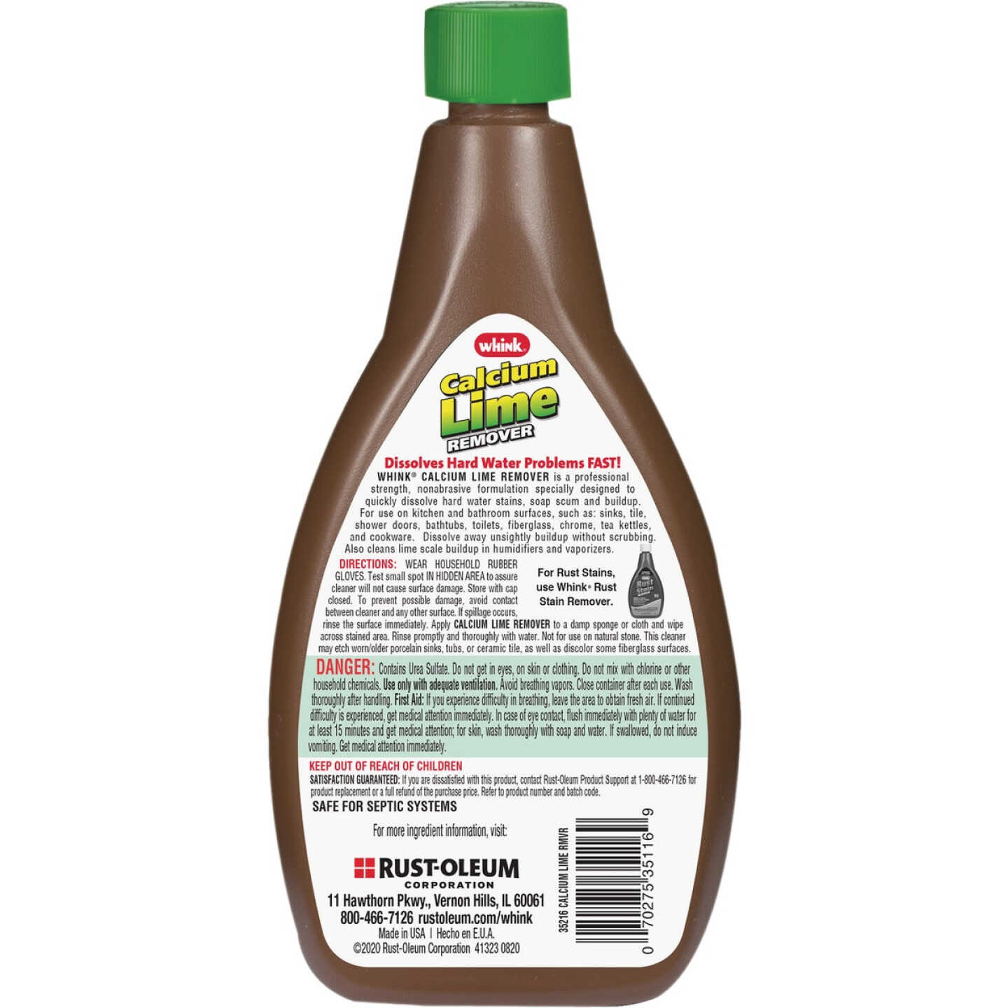 Whink 16 Oz. Professional Strength Calcium Lime Scale Remover Image 5