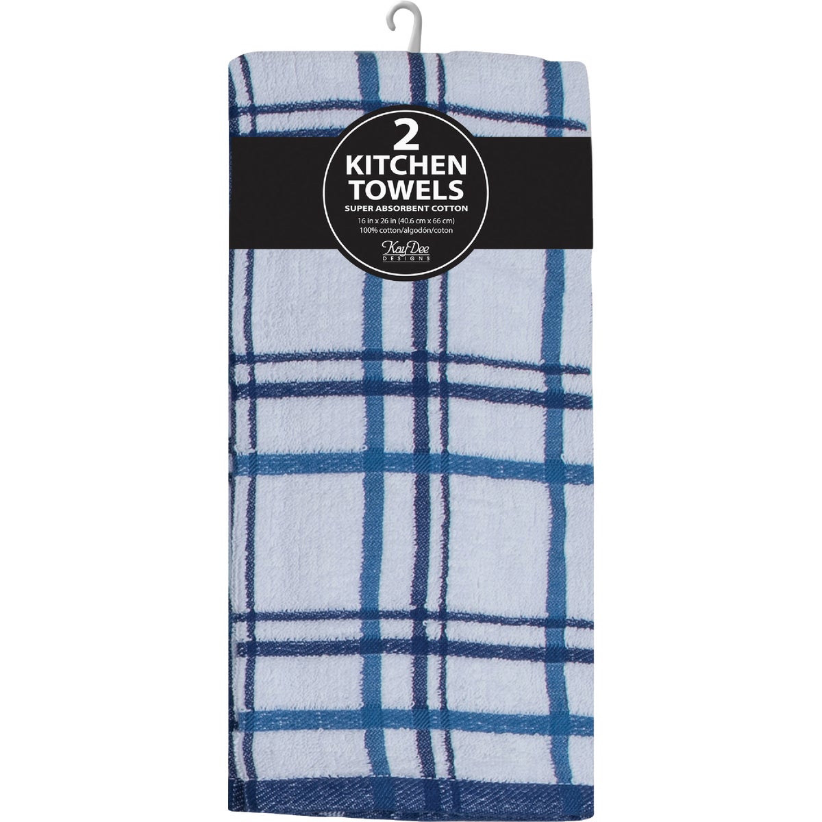  Kay Dee Designs Indigo Terry Kitchen Towel (2-Pack) Image 2