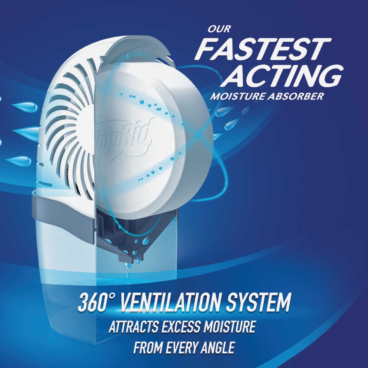 DampRid Reusable Moisture Absorber with Drop-In Tablet, Fresh Scent, 15.8 Oz. Image 4