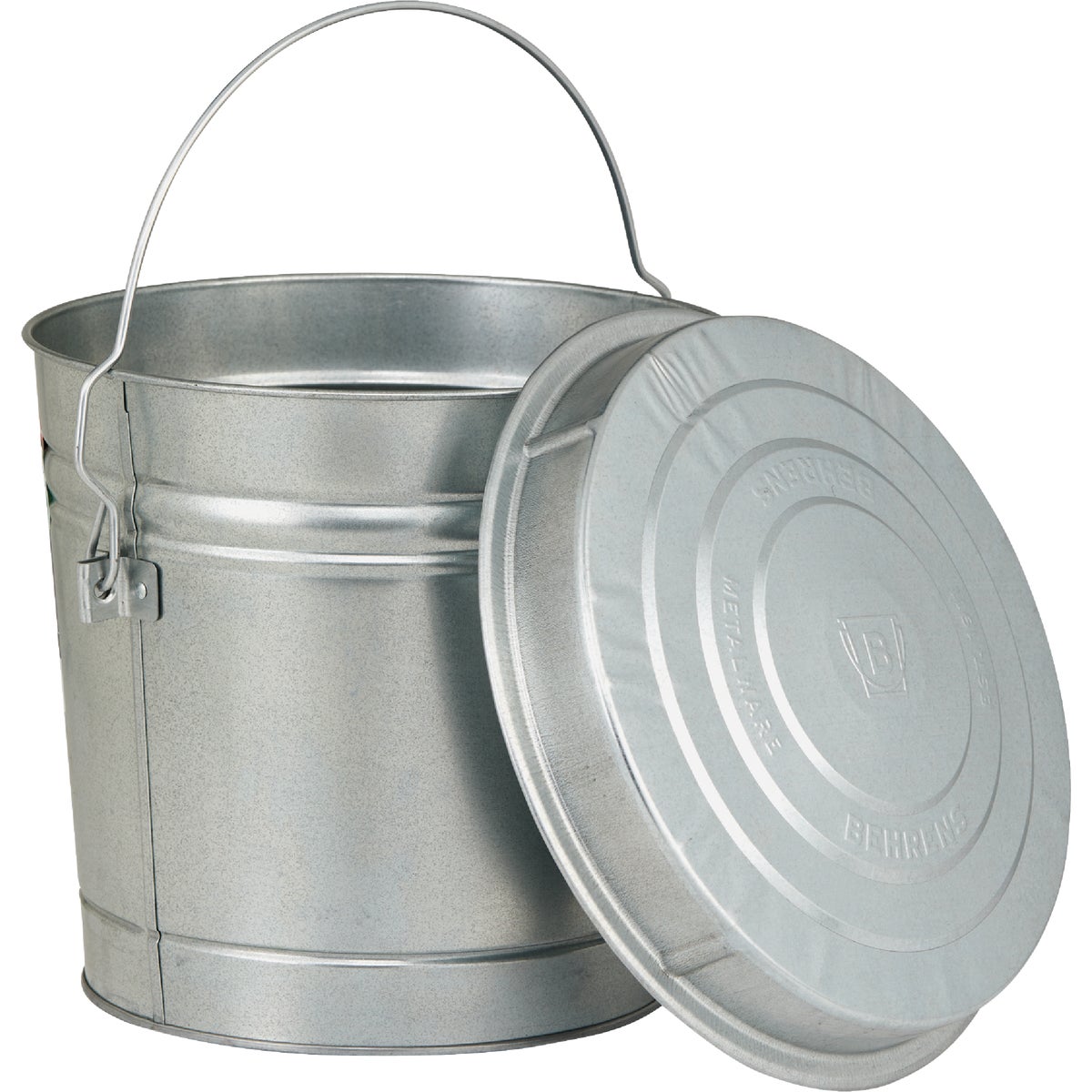 Behrens 6 Gal. Galvanized Locking Lid Trash Can with Lid Image 3