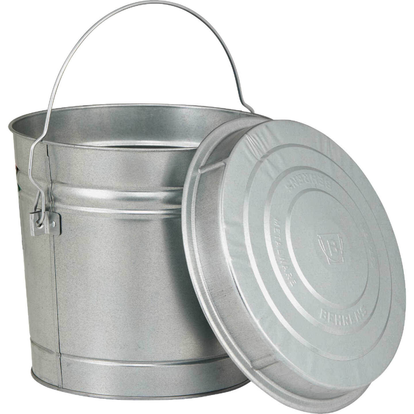 Behrens 6 Gal. Galvanized Locking Lid Trash Can with Lid Image 3