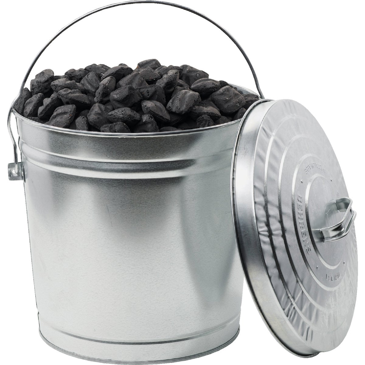 Behrens 10 Gal.  Galvanized Locking Lid Trash Can with Lid Image 2