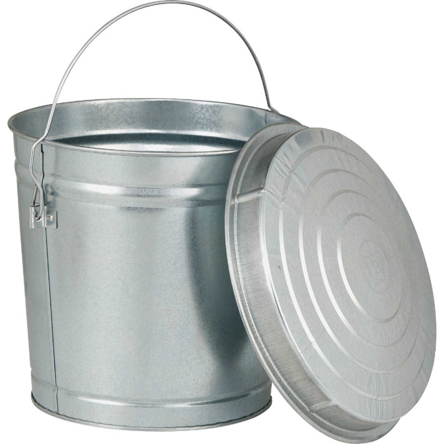 Behrens 10 Gal. Galvanized Locking Lid Trash Can with Lid Image 5