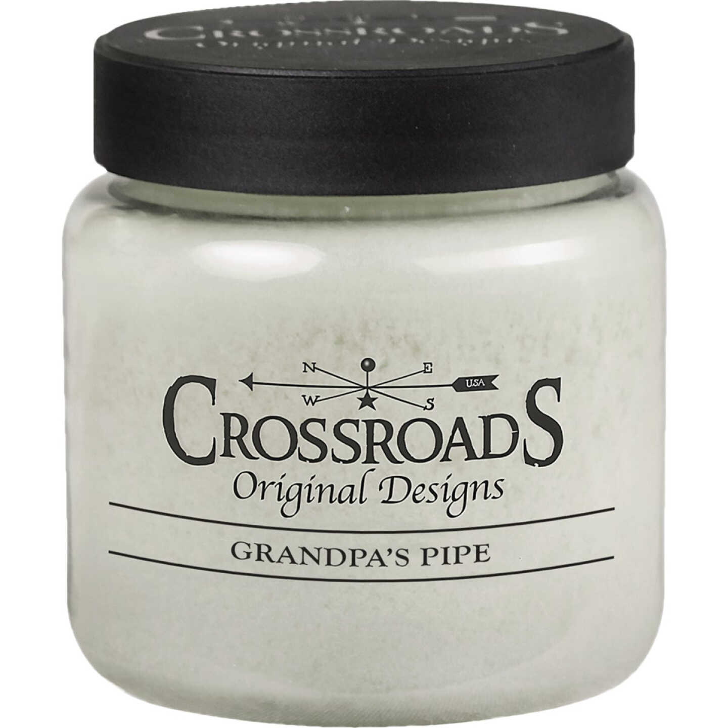 Crossroads Original Designs 16 Oz. Jar Candle, Grandpa's Pipe Image 1