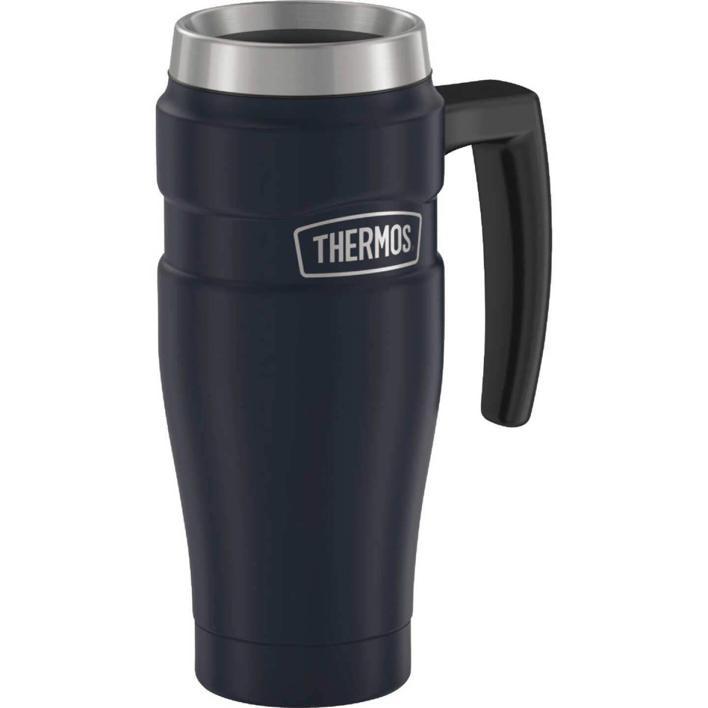 Thermos Stainless King 16 Oz. Midnight Blue Travel Mug Image 3