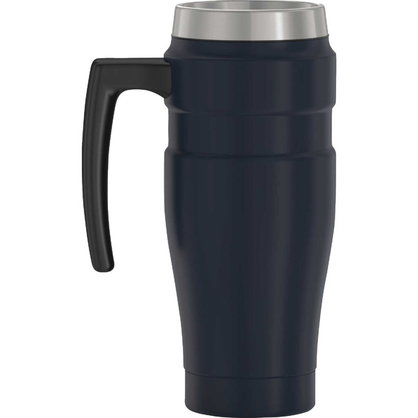 Thermos Stainless King 16 Oz. Midnight Blue Travel Mug Image 4
